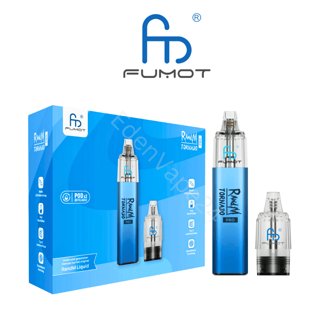 RandM Tornado - Open Pod - Blue - EdenVape24