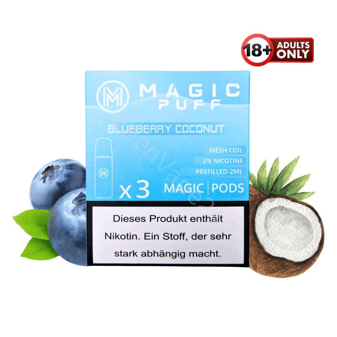 Magic Puff Pods - Blueberry Coconut - EdenVape24