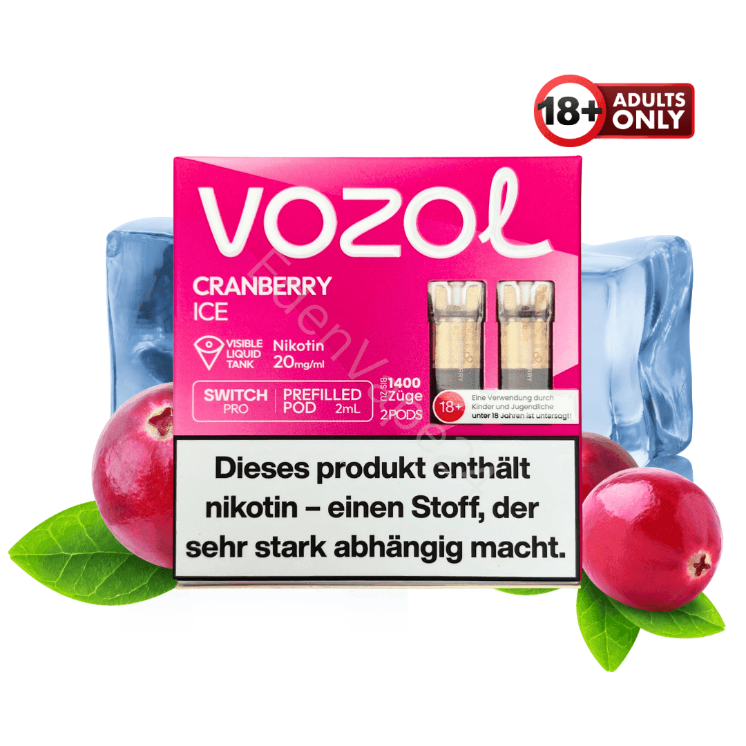 Vozol Pod - Cranberry Ice - EdenVape24