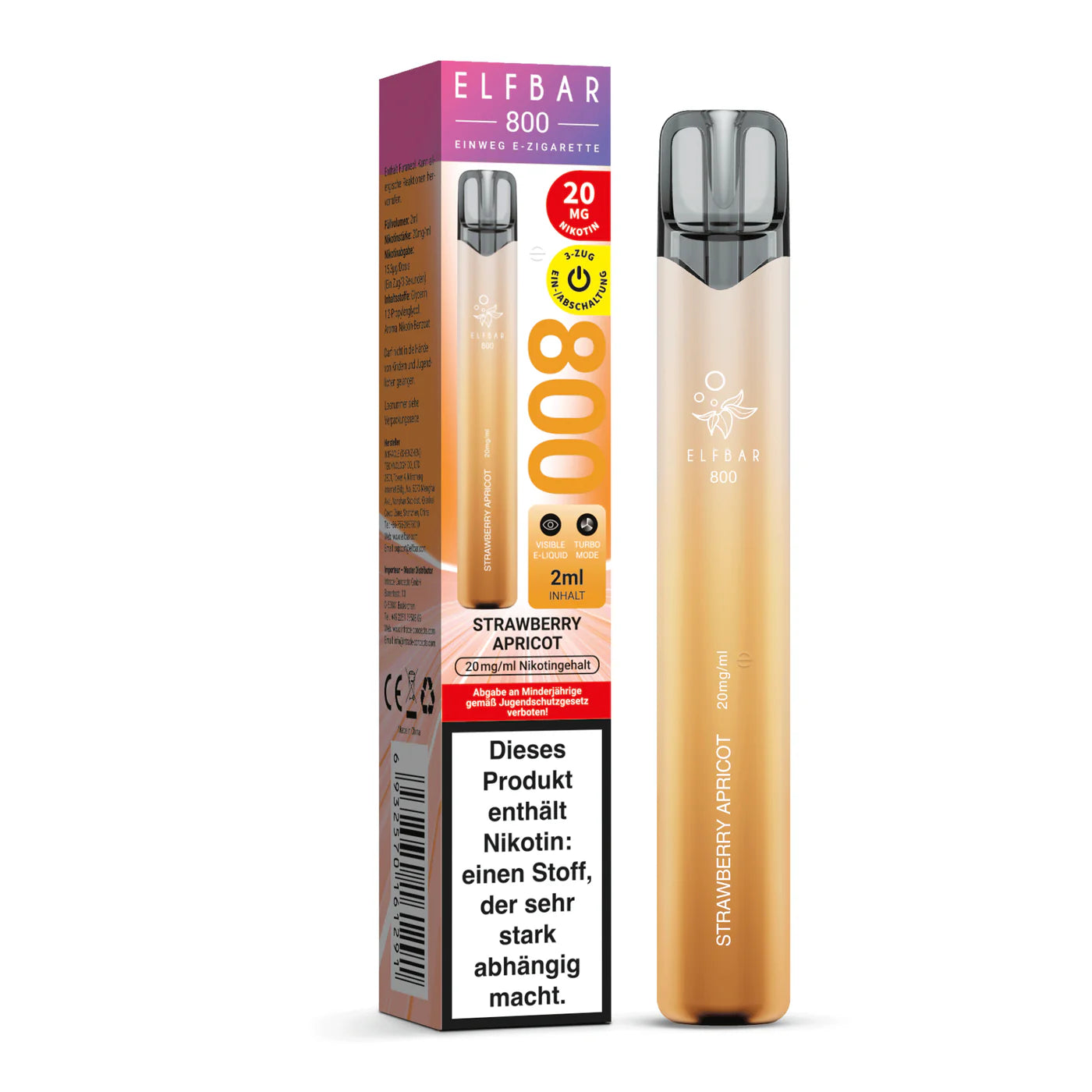 Elfbar 800 strawberry apricot