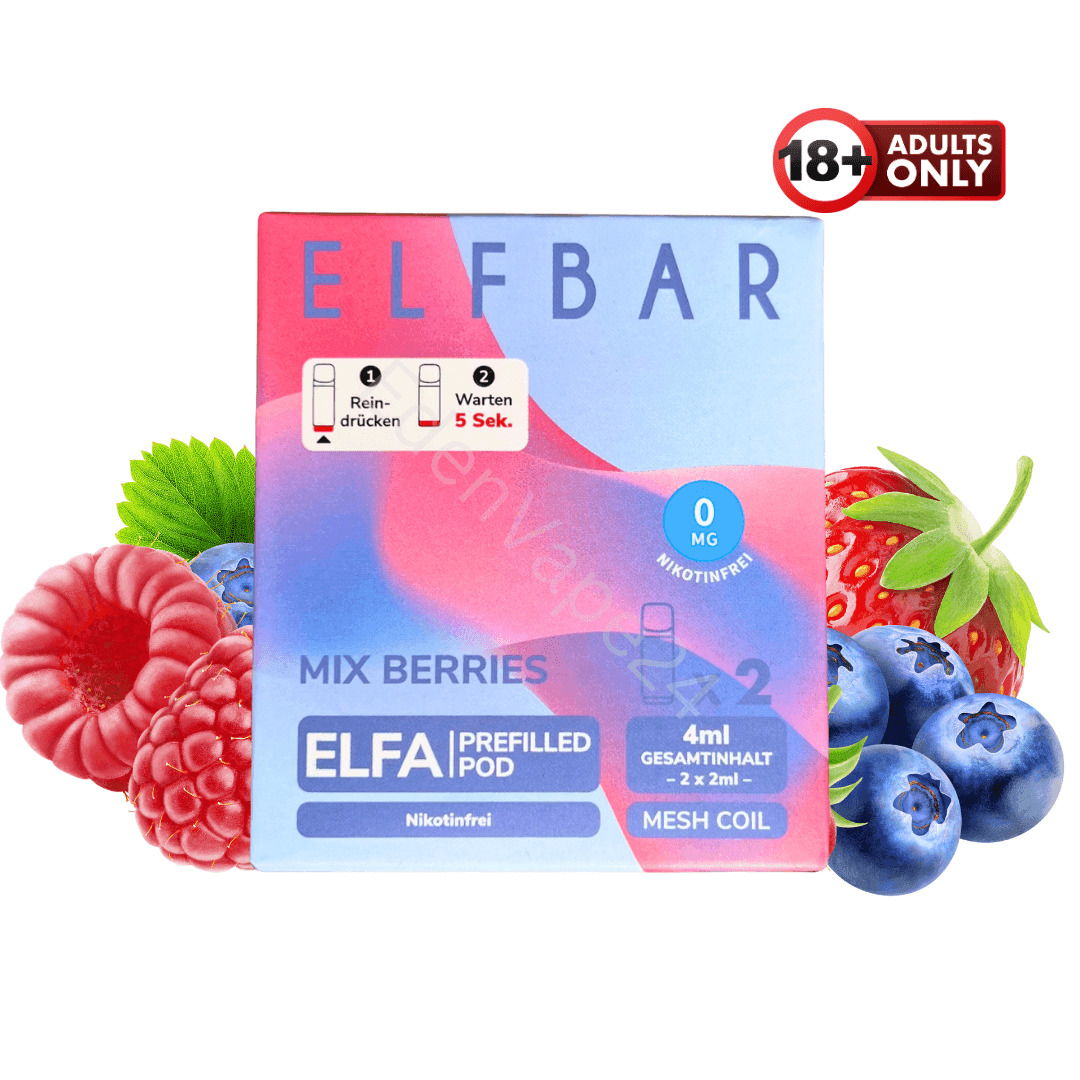Elfbar ELFA - Mix Berries Pods - Nikotinfrei - EdenVape24