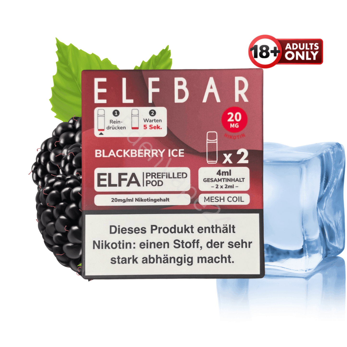 Elfbar ELFA Pod - Blackberry Ice - EdenVape24