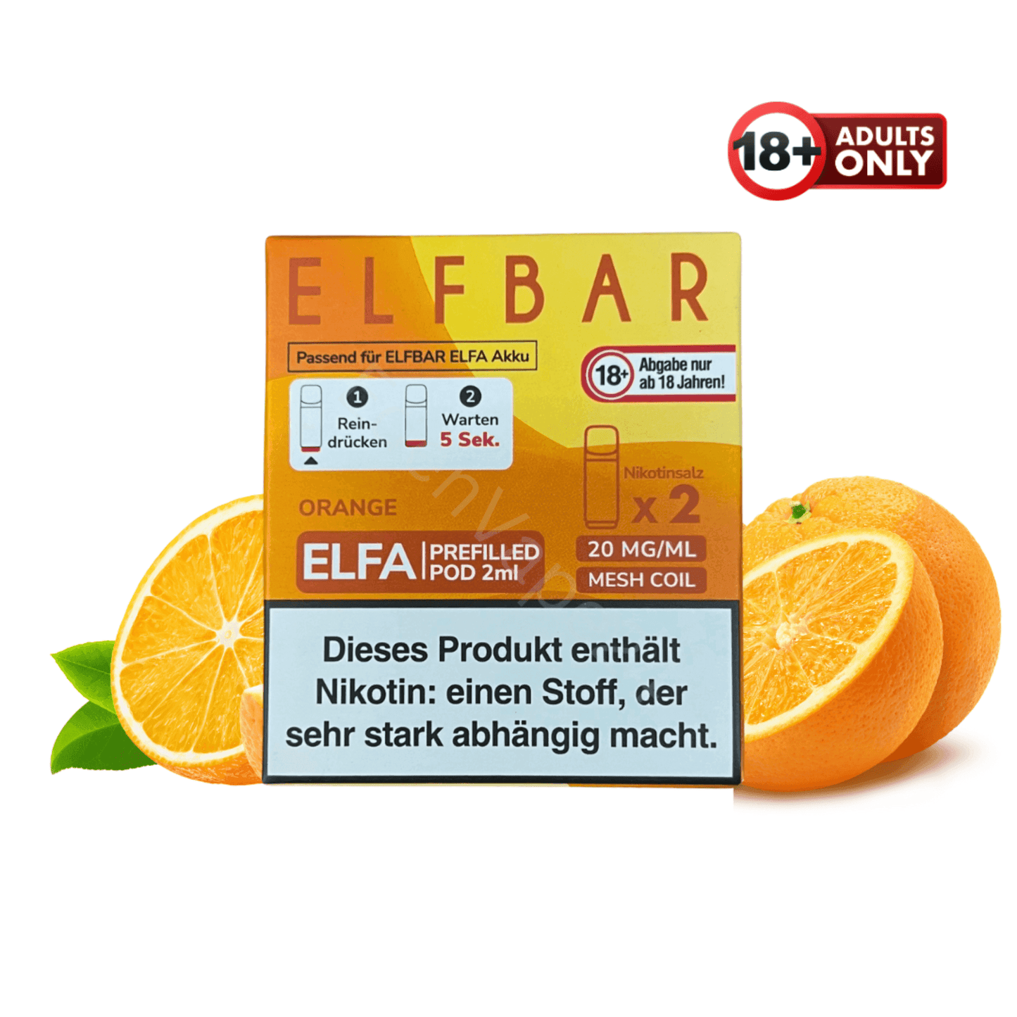 Elfbar ELFA Pod - Orange - EdenVape24