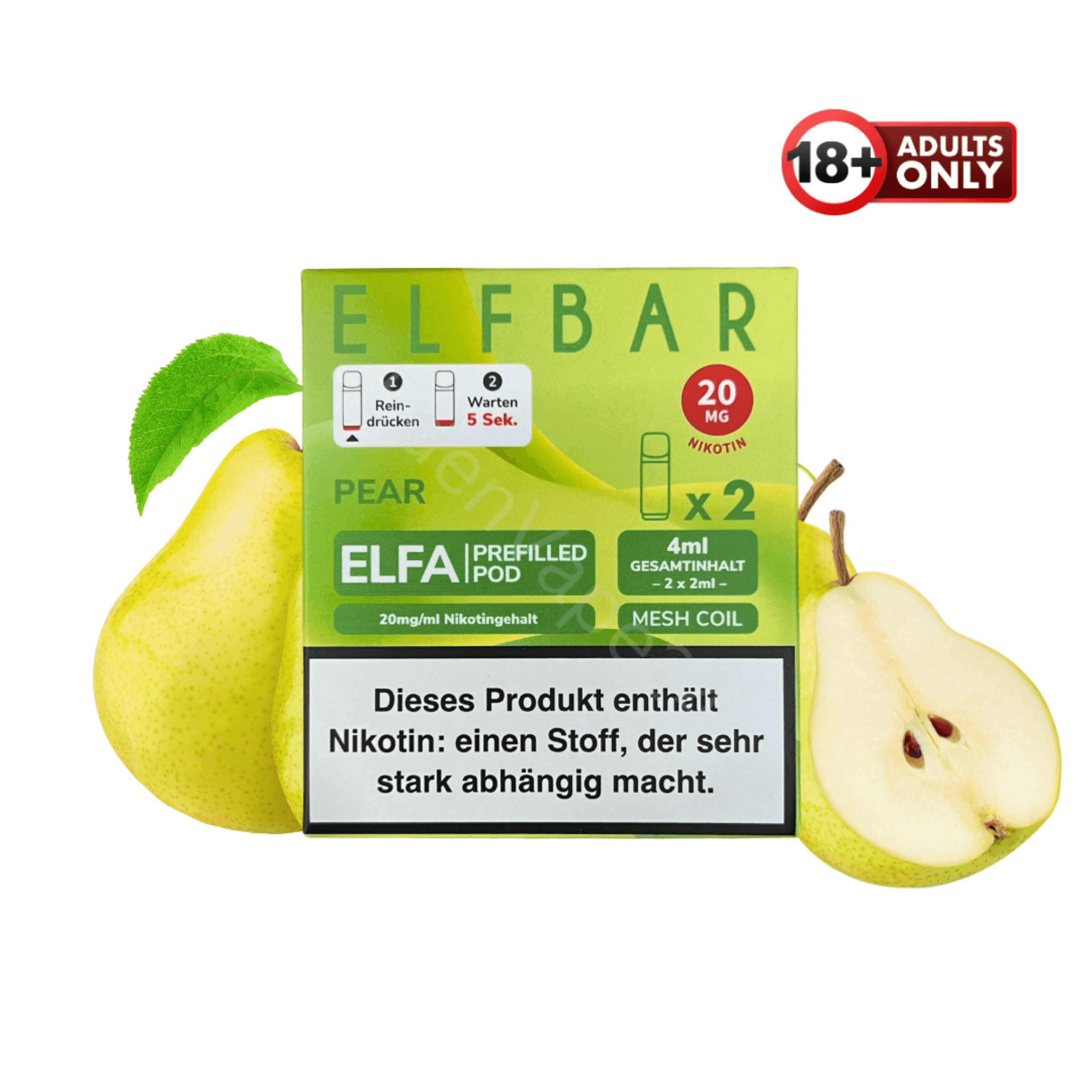 Elfbar ELFA Pod - Pear - EdenVape24