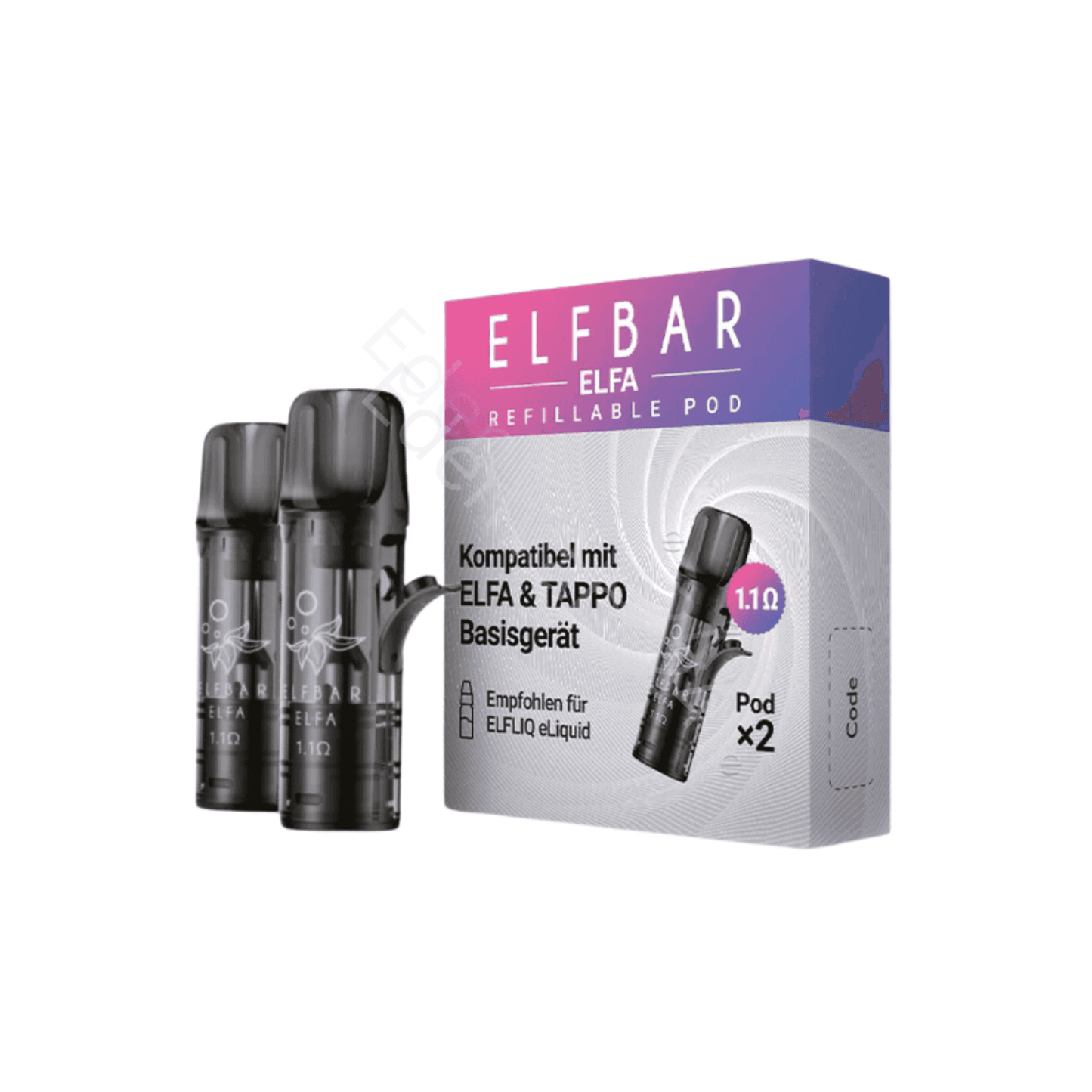 Elfbar Elfa Leerpods - 1,1 oder 0.8 Ohm (2 Stück)