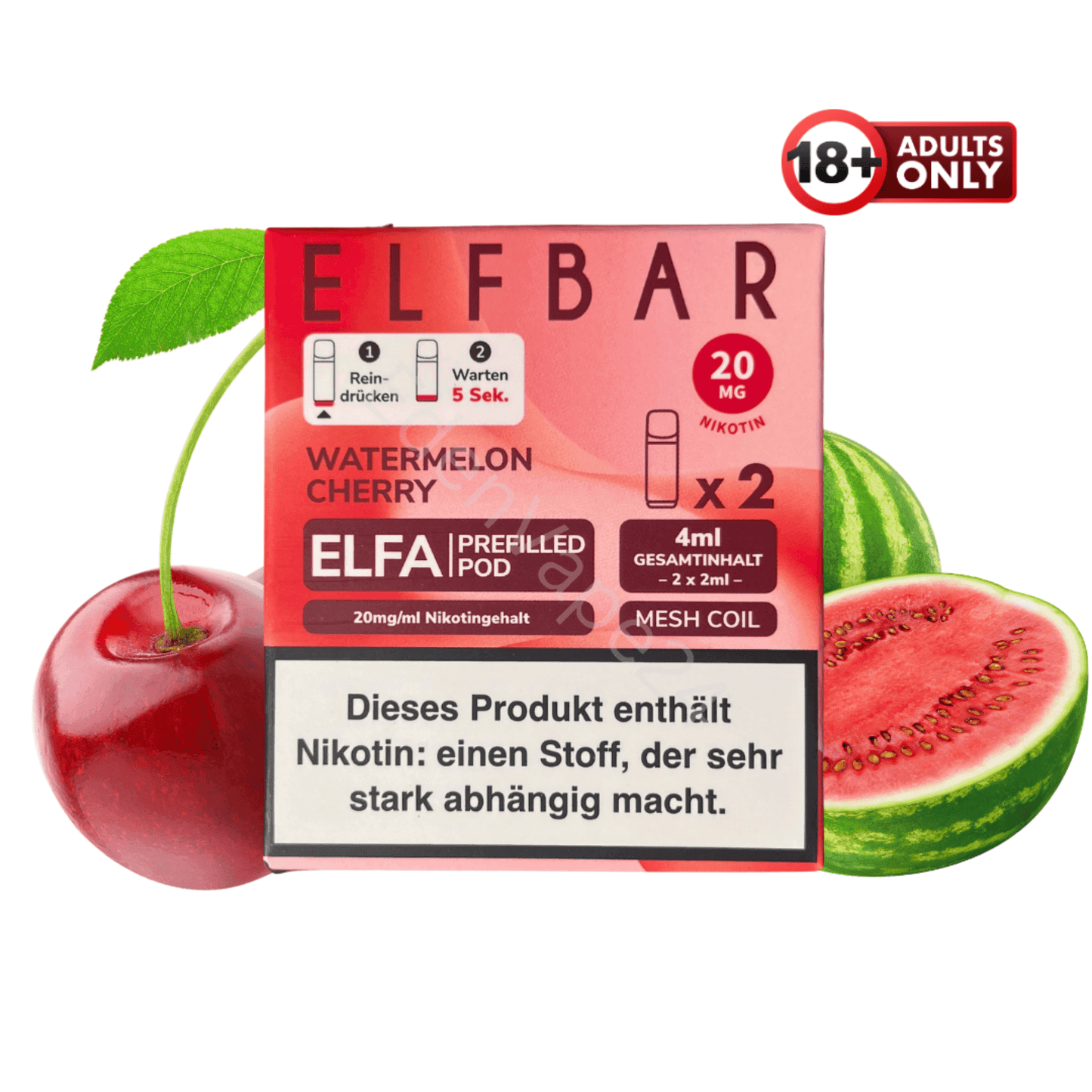Elfbar ELFA Pod - Watermelon Cherry - EdenVape24