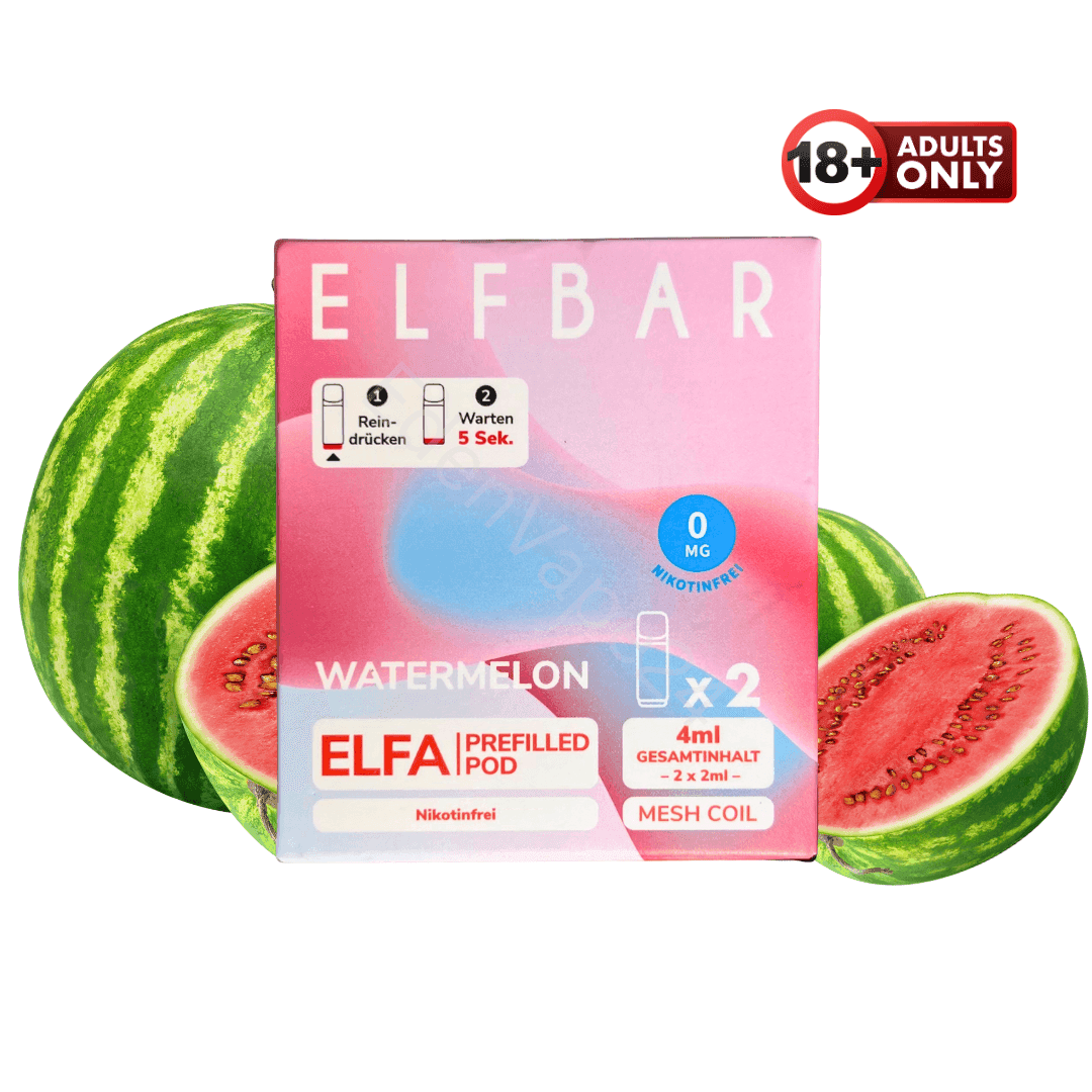 Elfbar ELFA - Watermelon Pods - Nikotinfrei - EdenVape24