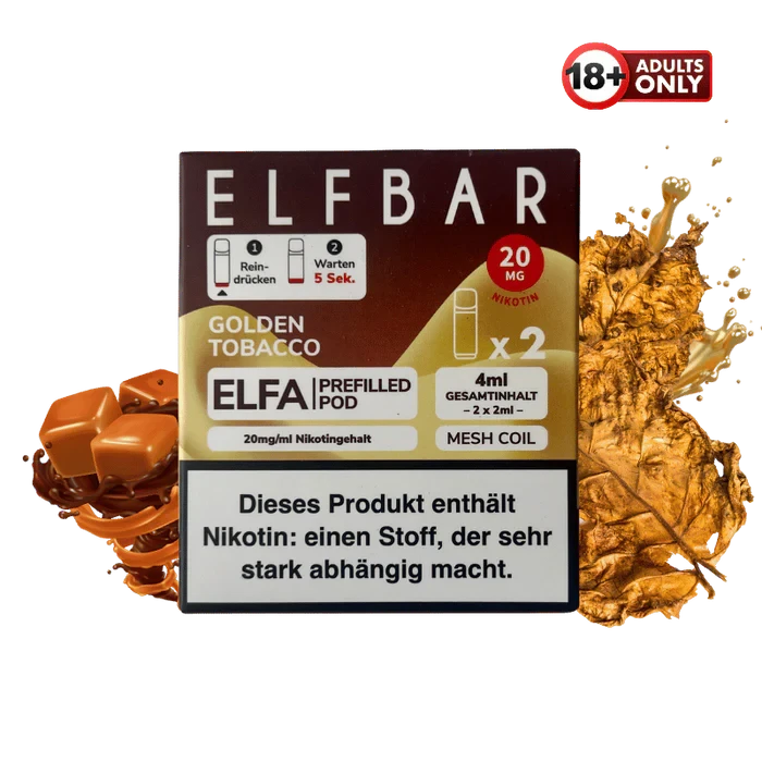 Elfbar ELFA Pods - Golden Tobacco