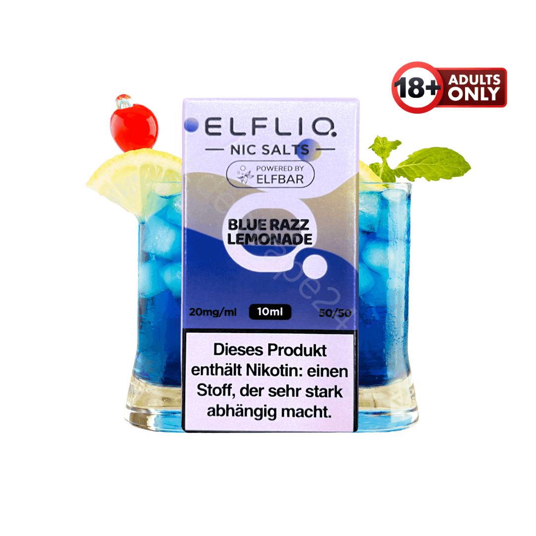 Elfbar Elfliq - Blue Razz Lemonade - 20mg Liquid - EdenVape24
