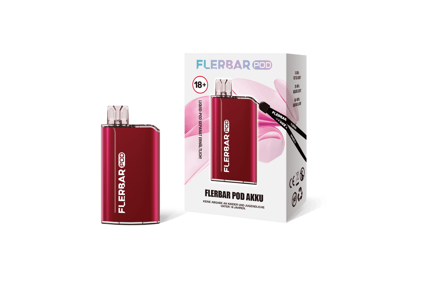 Flerbar Pod Akkuträger Rot - EdenVape24