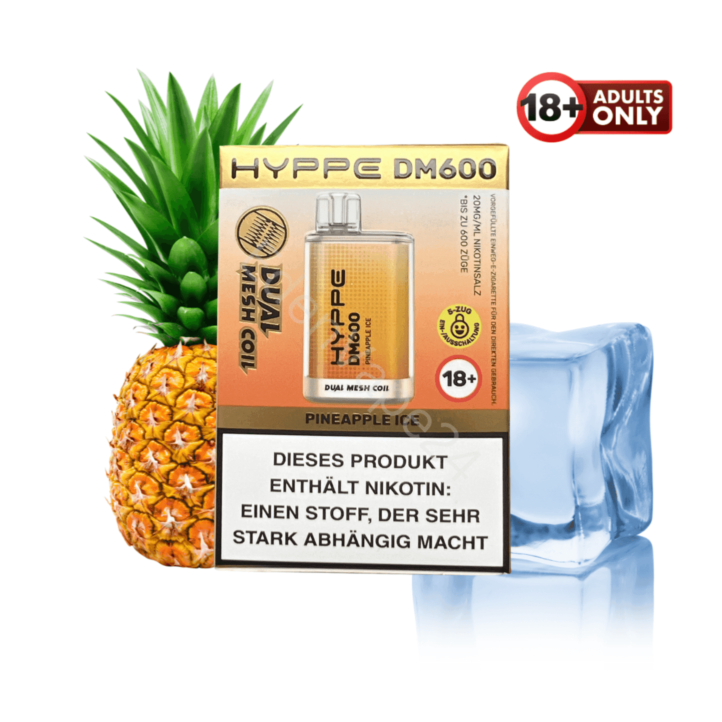 Flerbar HYPPE DM600 - Pineapple Ice - EdenVape24