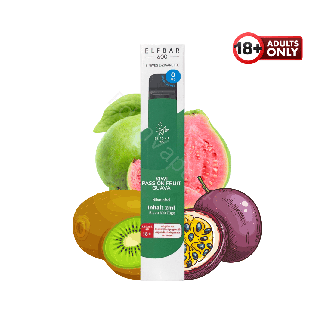Elfbar 600 - Kiwi Passion Fruit Guava - Nikotinfrei - EdenVape24
