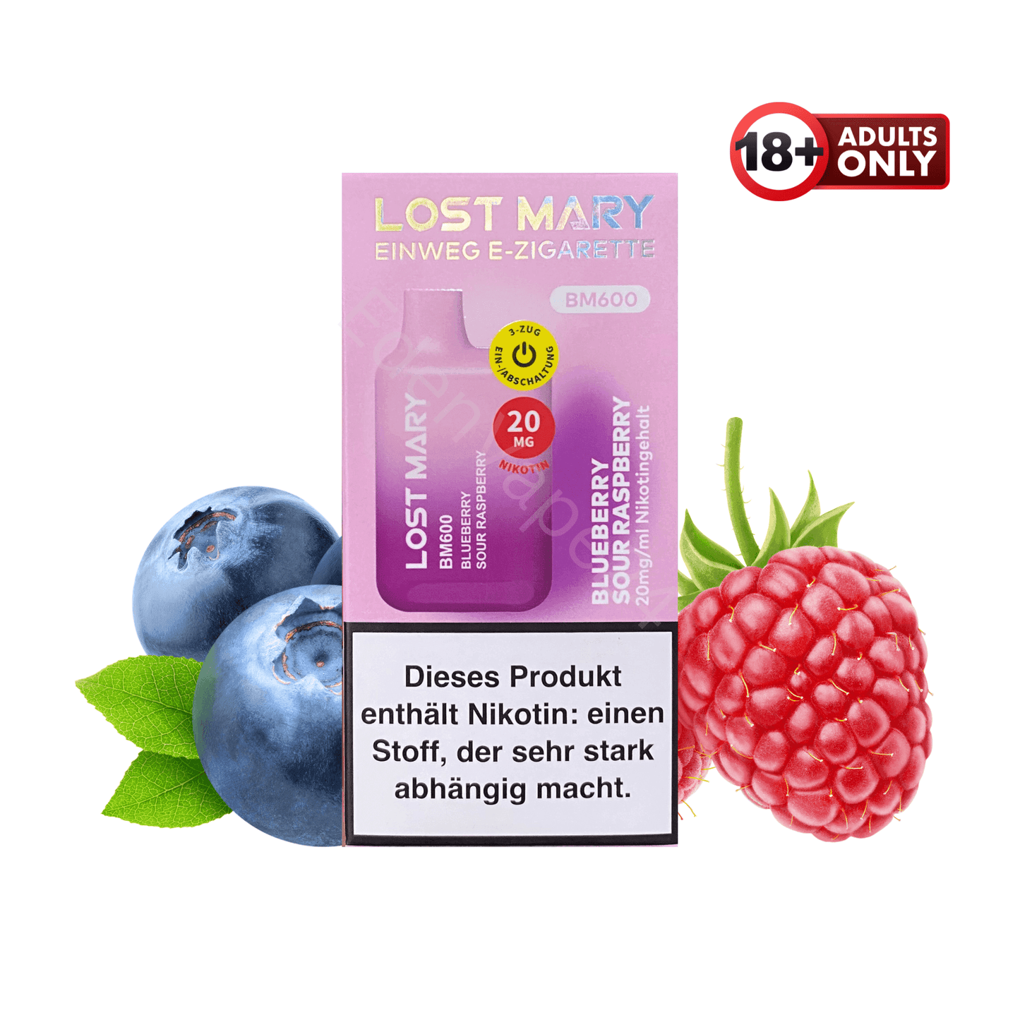 Lost Mary BM600 - Blueberry Sour Raspberry - EdenVape24