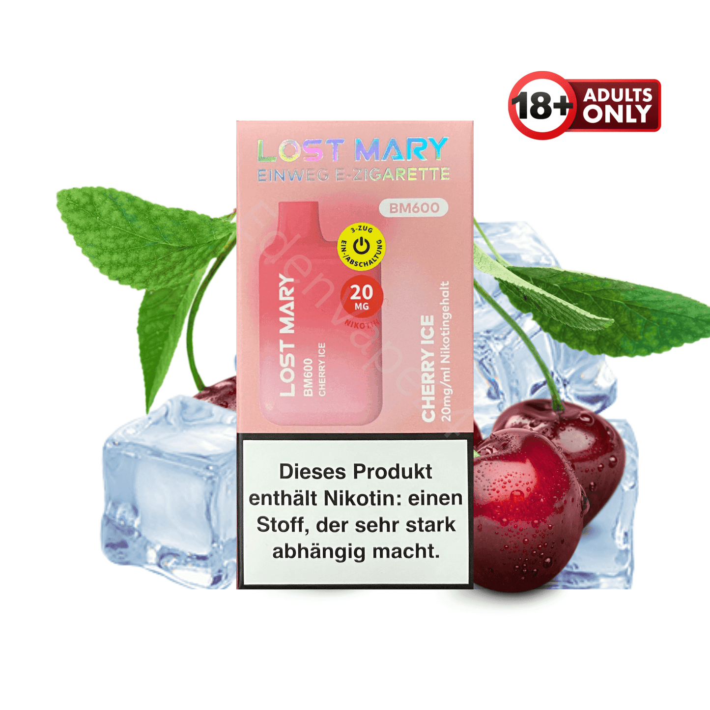 Lost Mary BM600 - Cherry Ice - EdenVape24