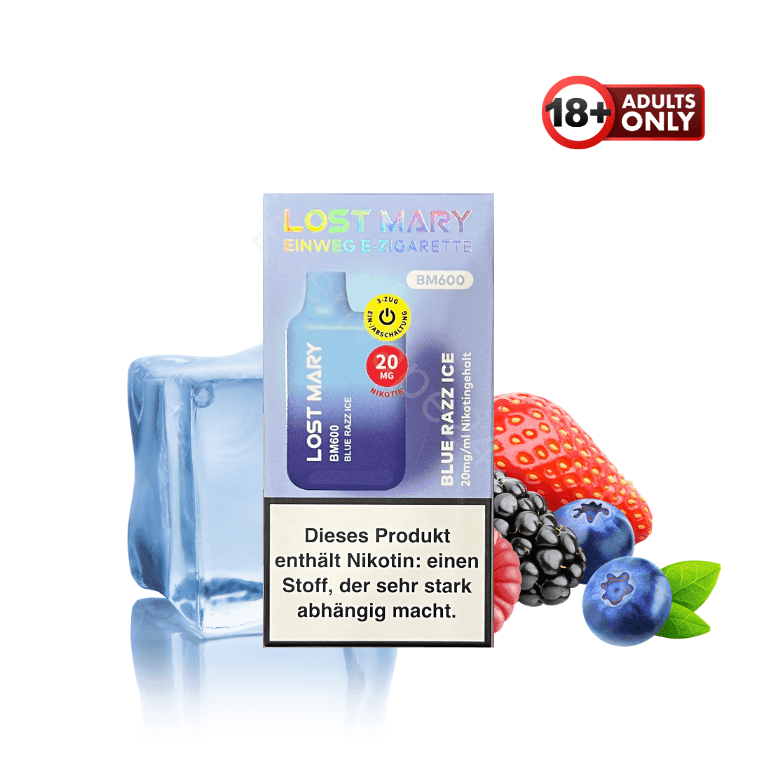 Lost Mary BM600 - Blue Razz Ice - EdenVape24