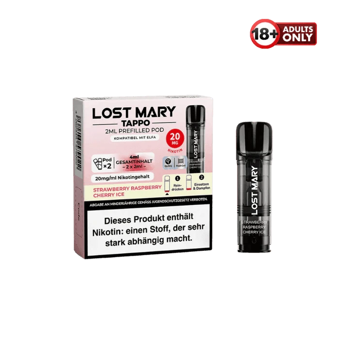 Lost Mary Pods - Strawberry Raspberry Cherry Ice - EdenVape24