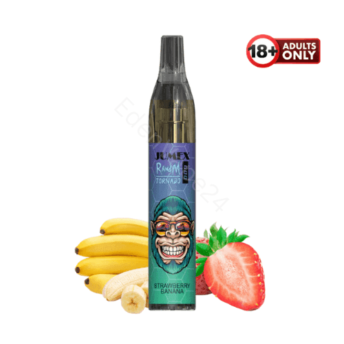 RandM Tornado 600 Nikotinfrei Fumot Vapes - Strawberry Banana - EdenVape24