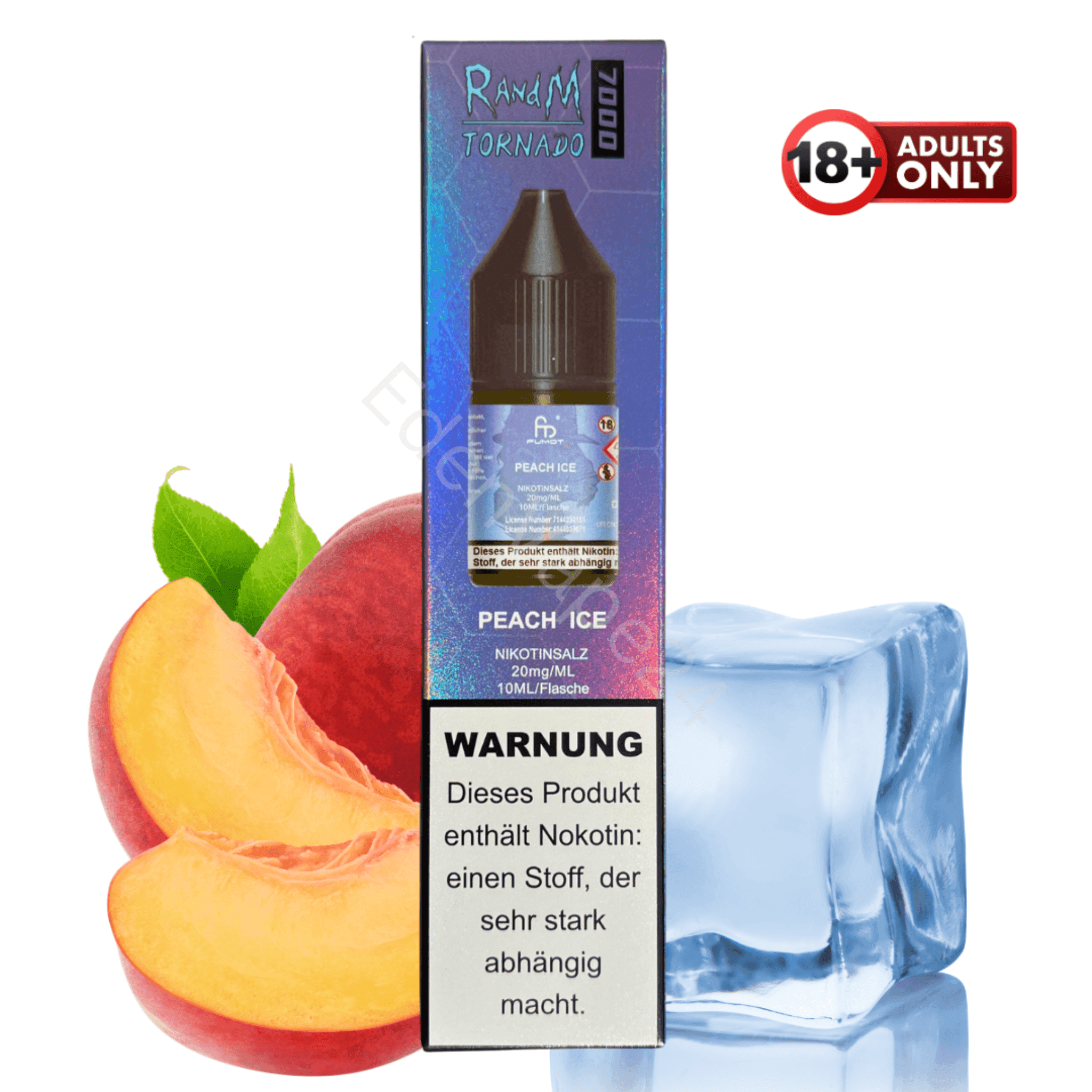 RandM Tornado 7000 Liquid - Peach Ice - EdenVape24