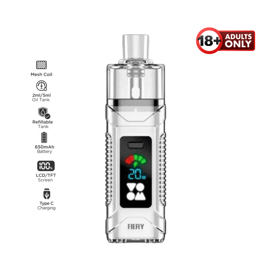 Voom Fiery Open Pod Kit - Silver - EdenVape24