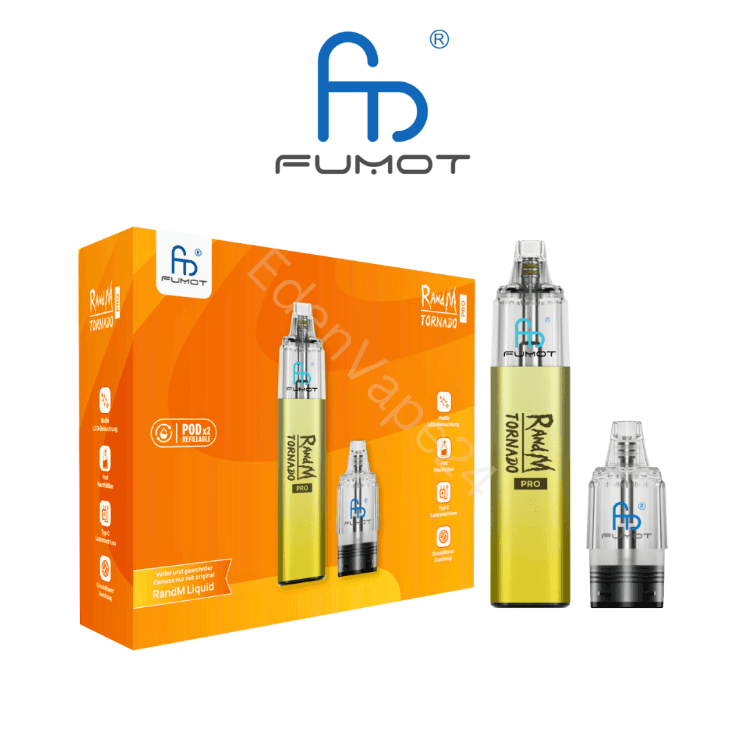 RandM Tornado - Open Pod - Yellow - EdenVape24