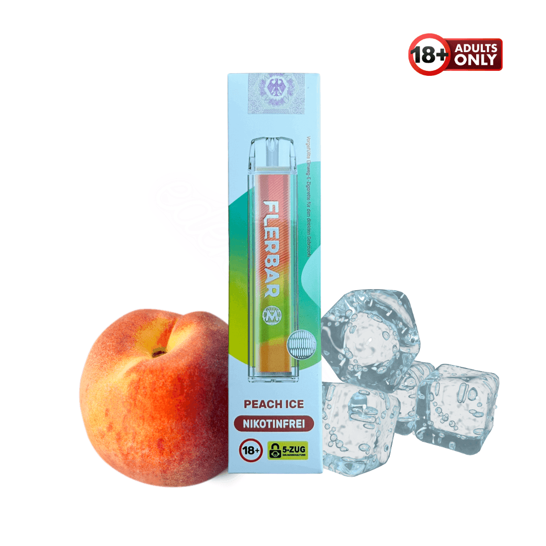 Flerbar M Vape Peach Ice Nikotinfrei - EdenVape24