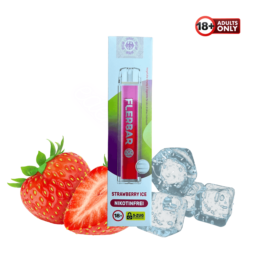 Flerbar M Vape Strawberry Ice Nikotinfrei - EdenVape24