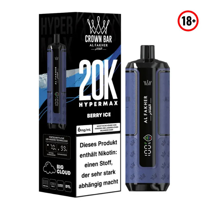 Al Fakher Big Puff Hypermax 20k Berry Ice