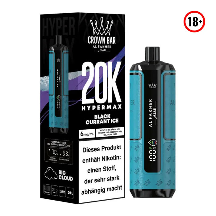 Al Fakher Big Puff Hypermax 20k Black Currant Ice