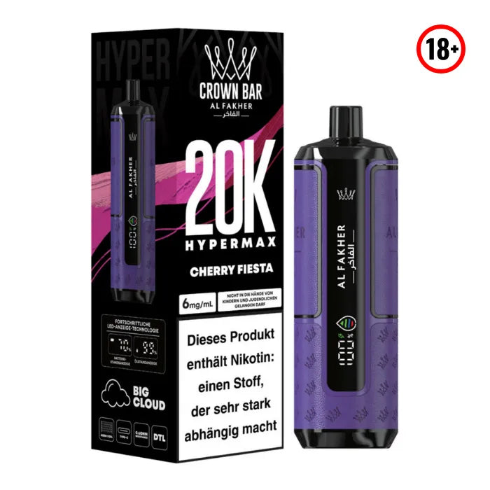 Al Fakher Big Puff Hypermax 20k Cherry Fiesta