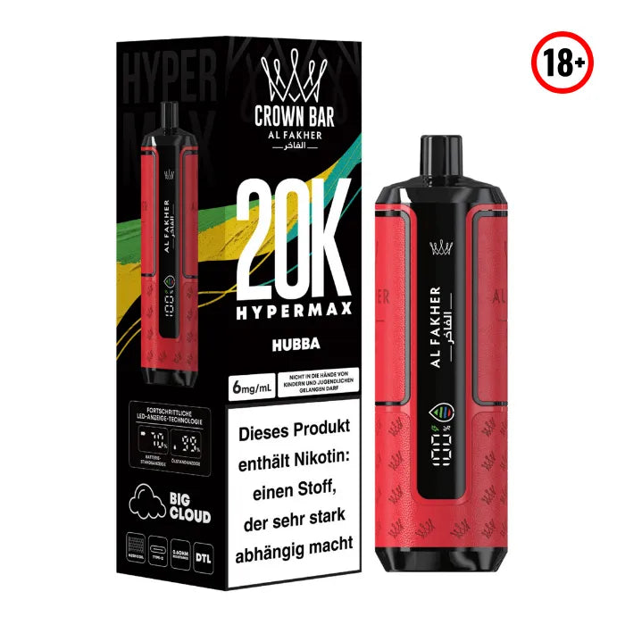 Al Fakher Big Puff Hypermax 20k Hubba