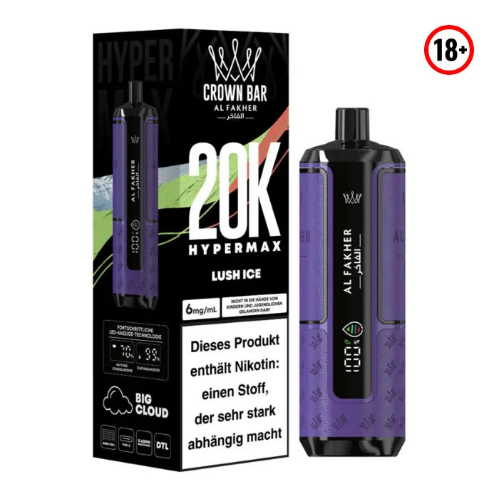 Al Fakher Big Puff Hypermax 20k Lush Ice