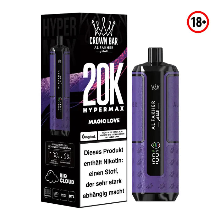 Al Fakher Big Puff Hypermax 20k Magic Love