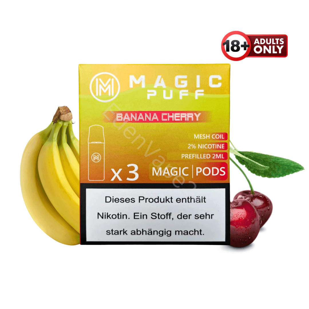 Magic Puff Pods - Banana Cherry - EdenVape24