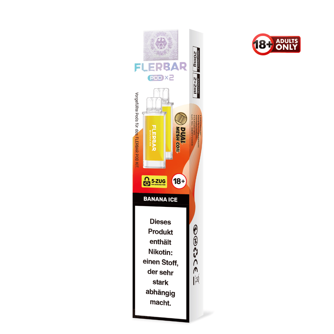 Flerbar Pod Prefilled Banana Ice 2 Pods - EdenVape24