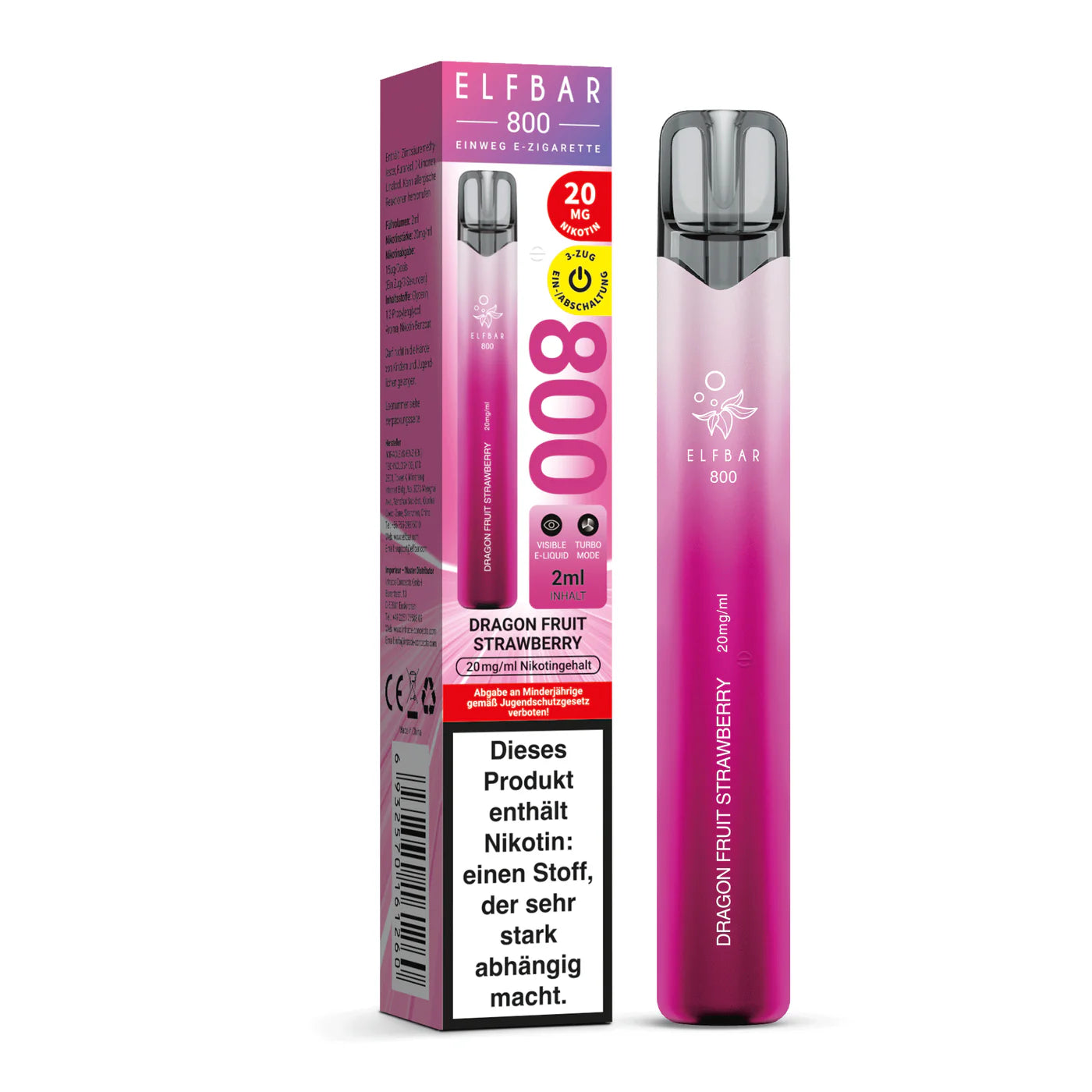 Elfbar 800 dragonfruit strawberry