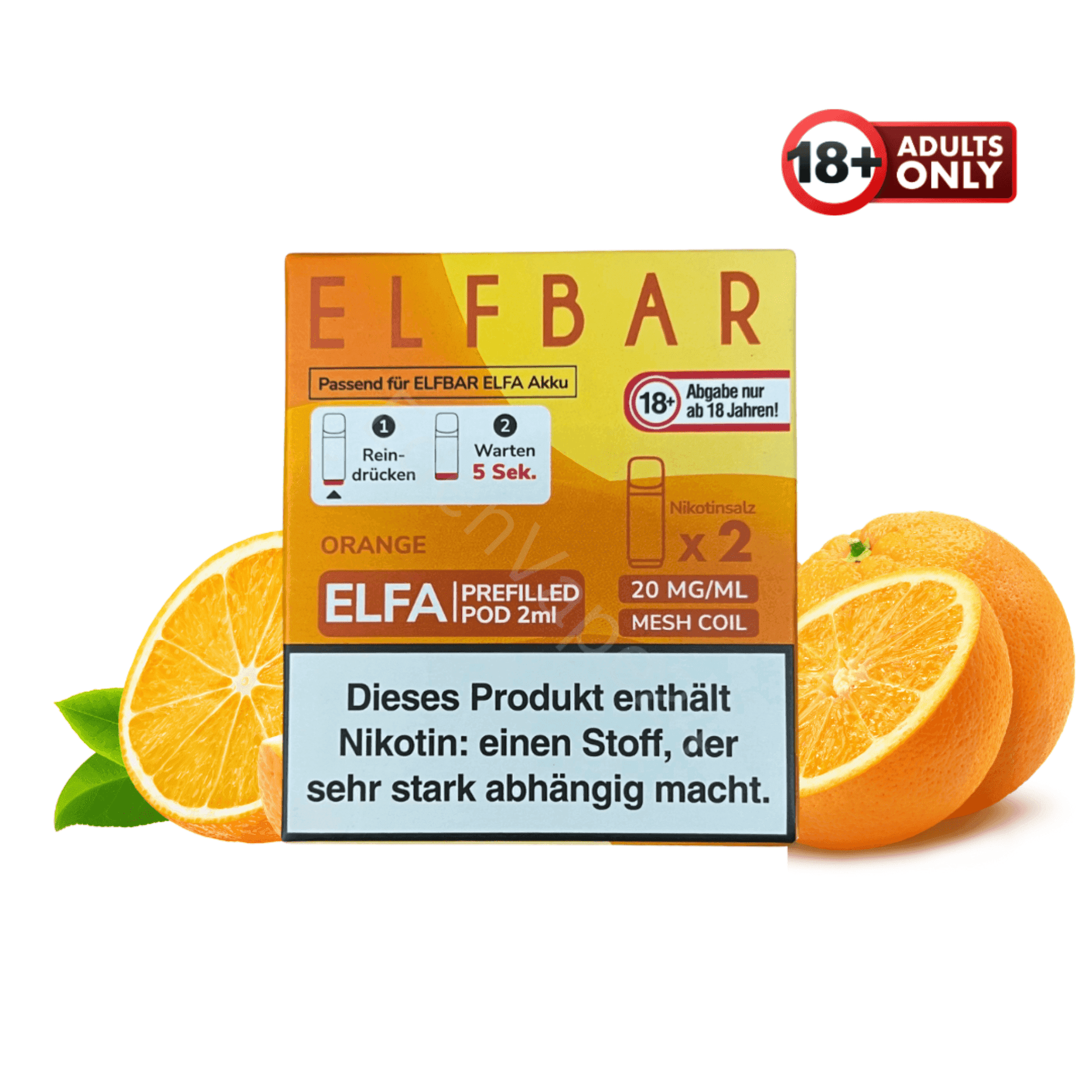 Elfbar ELFA Pod - Orange - EdenVape24