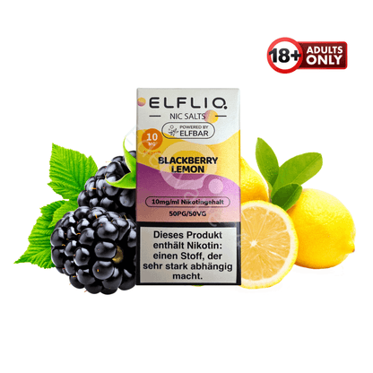 Elfbar Elfliq - Blackberry Lemon - 10mg Liquid - EdenVape24