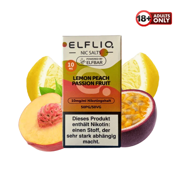 Elfliq Nikotinsalz Liquid lemon peach passionfruit 10mg