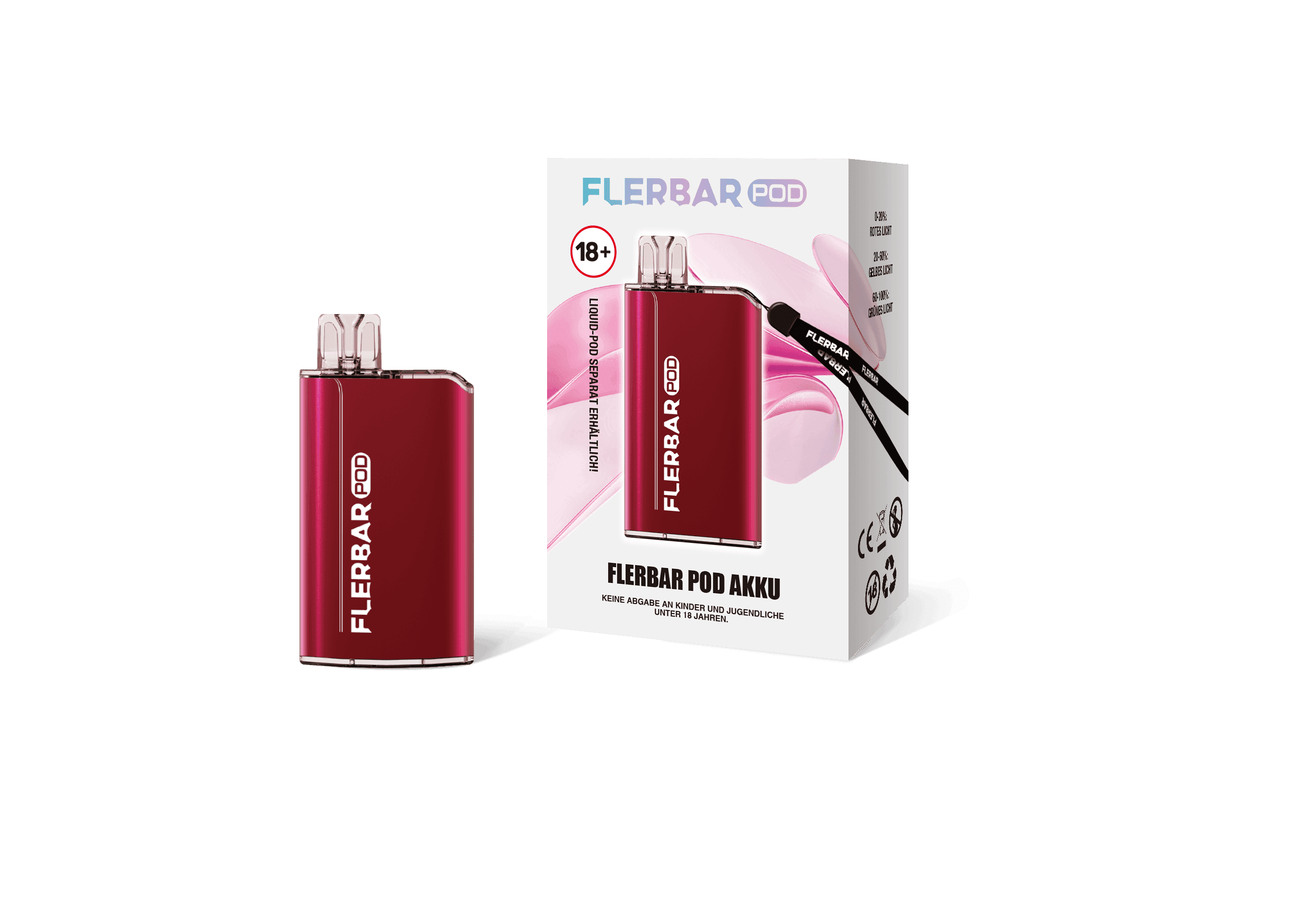 Flerbar Pod Akkuträger Rot - EdenVape24