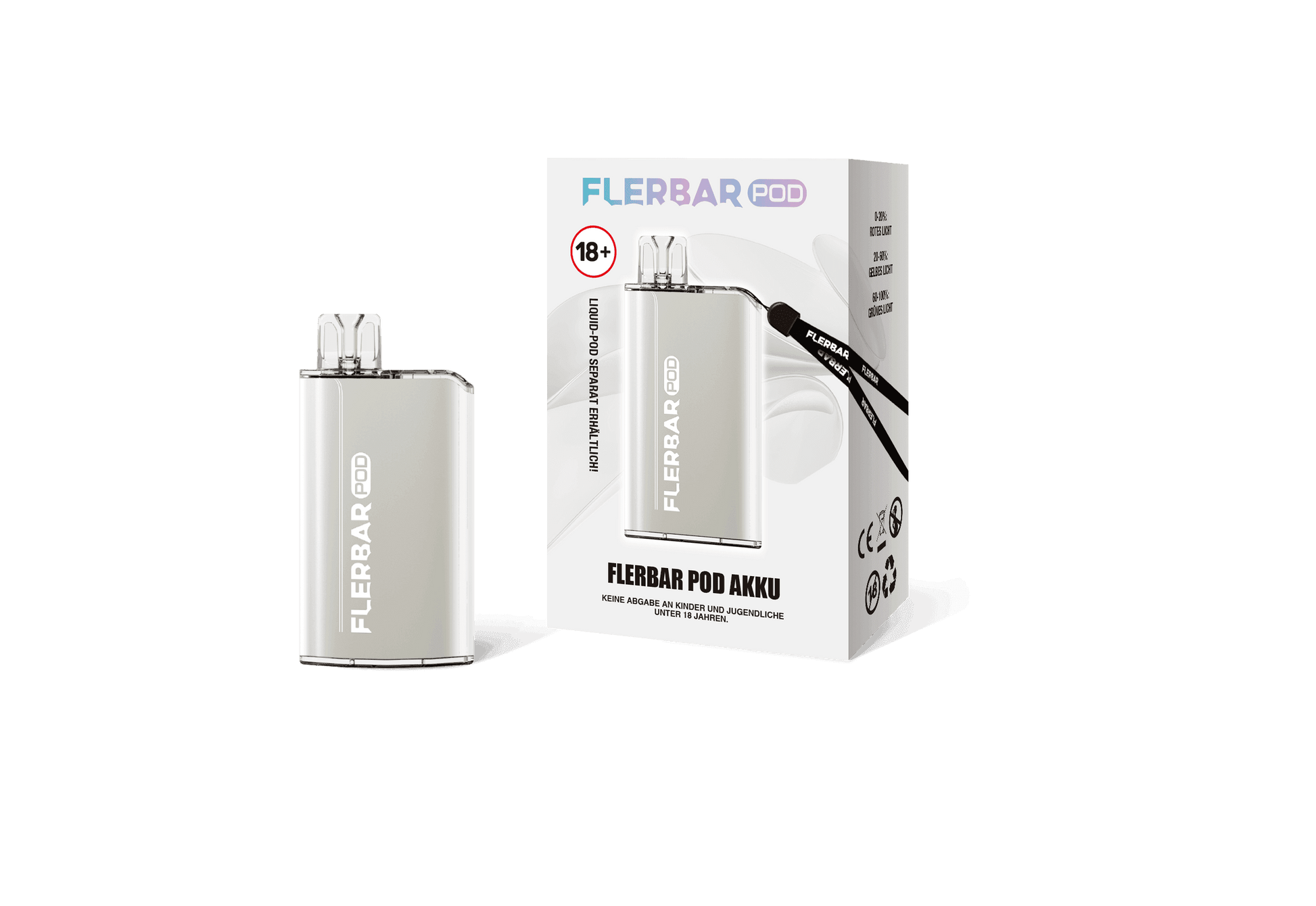 Flerbar Pod Akkuträger Silber - EdenVape24