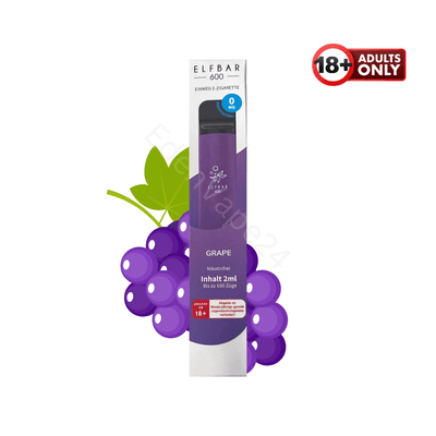 Elfbar 600 - Grape - Nikotinfrei