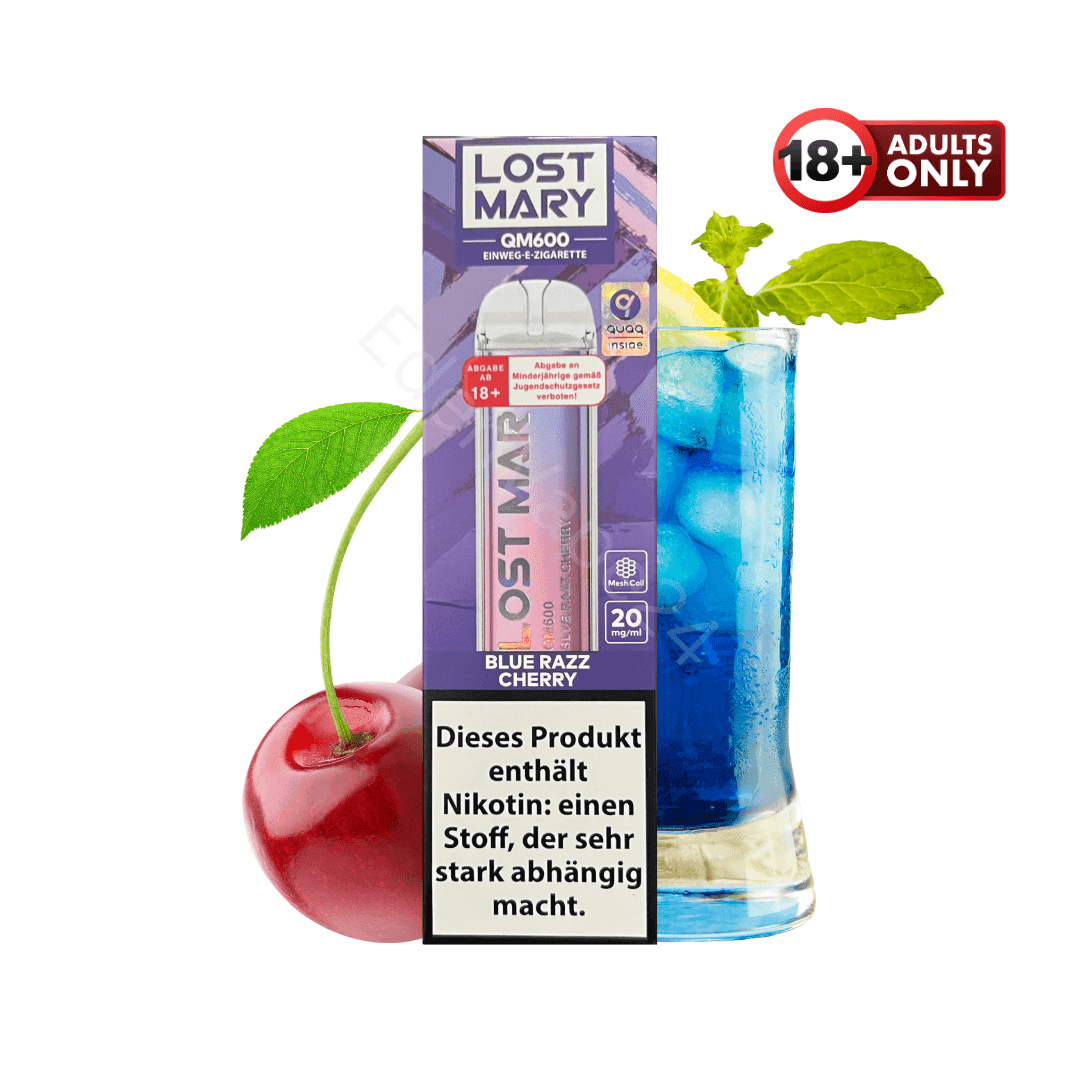 Lost Mary QM600 - Blue Razz Cherry - EdenVape24