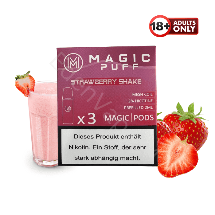 Magic Puff Pods - Strawberry Shake - EdenVape24