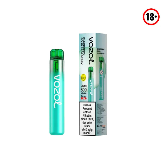 Vozol Neon 800 Blueberry Sour raspberry Einweg Vape 